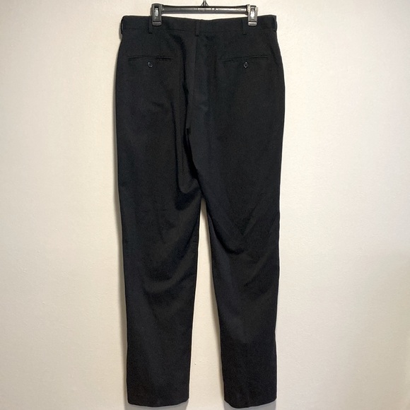 JF J.Ferrar Dress Pants, Straight Leg Black Business Slacks, 36 Waist, 34 Length - Picture 2 of 6